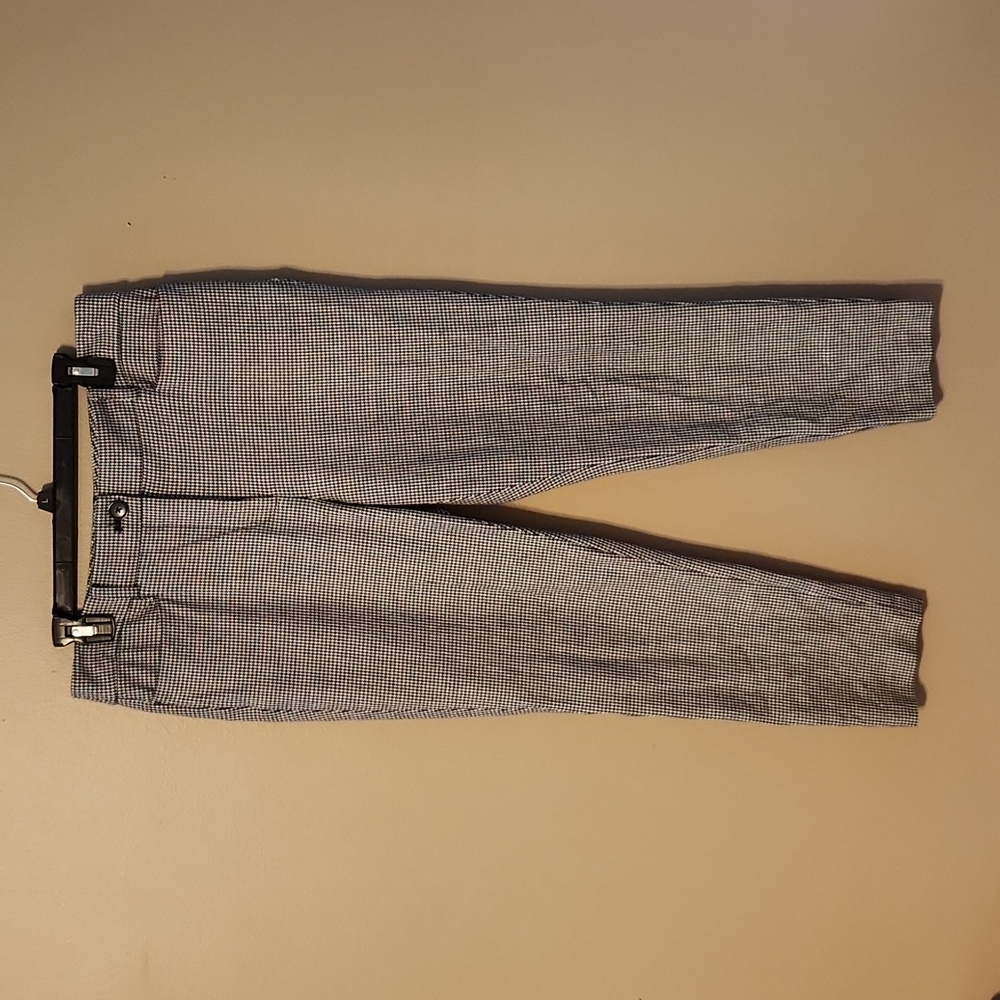 Loft houndstooth cropped pants